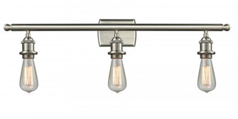 Bare Bulb - 3 Light - 26 inch - Brushed Satin Nickel - Bath Vanity Light (3442|516-3W-SN-LED)