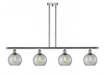 Athens - 4 Light - 48 inch - Polished Chrome - Stem hung - Island Light (3442|516-4I-PC-G122-LED)