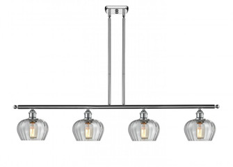 Fenton - 4 Light - 48 inch - Polished Chrome - Stem hung - Island Light (3442|516-4I-PC-G92-LED)