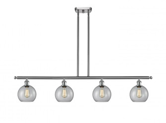Athens - 4 Light - 48 inch - Brushed Satin Nickel - Stem hung - Island Light (3442|516-4I-SN-G122-LED)