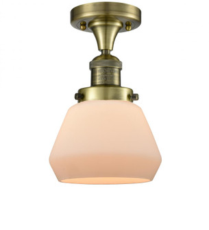 Fulton - 1 Light - 7 inch - Antique Brass - Semi-Flush Mount (3442|517-1CH-AB-G171-LED)