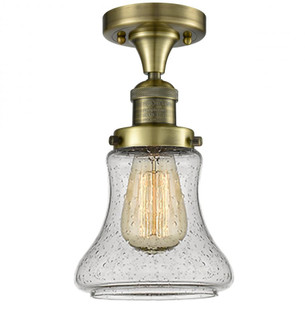 Bellmont - 1 Light - 6 inch - Antique Brass - Semi-Flush Mount (3442|517-1CH-AB-G194-LED)