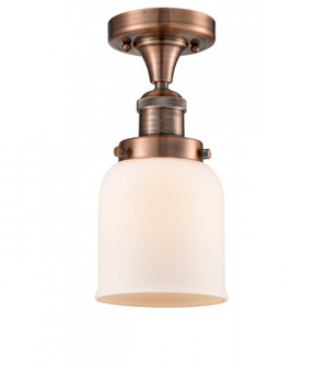 Bell - 1 Light - 5 inch - Antique Copper - Semi-Flush Mount (3442|517-1CH-AC-G51-LED)