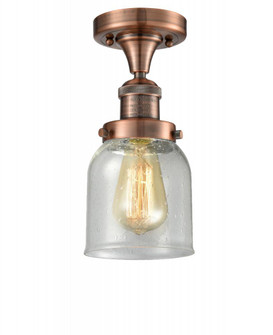 Bell - 1 Light - 5 inch - Antique Copper - Semi-Flush Mount (3442|517-1CH-AC-G54-LED)