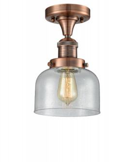 Bell - 1 Light - 8 inch - Antique Copper - Semi-Flush Mount (3442|517-1CH-AC-G74-LED)