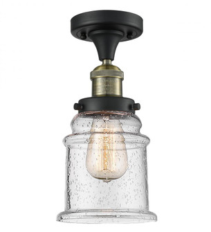 Canton - 1 Light - 6 inch - Black Antique Brass - Semi-Flush Mount (3442|517-1CH-BAB-G184)