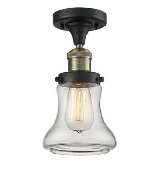 Bellmont - 1 Light - 6 inch - Black Antique Brass - Semi-Flush Mount (3442|517-1CH-BAB-G192)