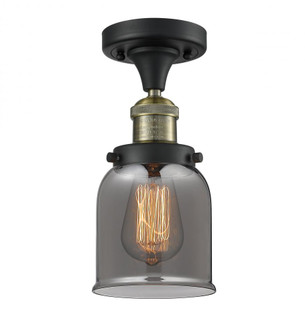 Bell - 1 Light - 5 inch - Black Antique Brass - Semi-Flush Mount (3442|517-1CH-BAB-G53-LED)