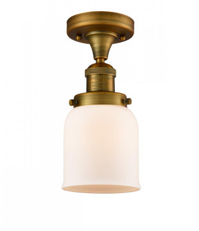 Bell - 1 Light - 5 inch - Brushed Brass - Semi-Flush Mount (3442|517-1CH-BB-G51-LED)