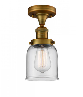 Bell - 1 Light - 5 inch - Brushed Brass - Semi-Flush Mount (3442|517-1CH-BB-G52-LED)