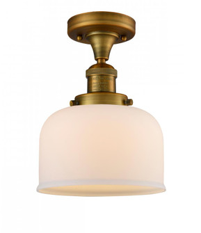 Bell - 1 Light - 8 inch - Brushed Brass - Semi-Flush Mount (3442|517-1CH-BB-G71-LED)