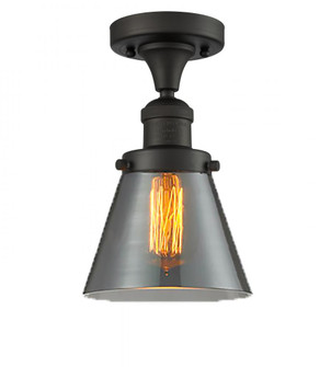 Cone - 1 Light - 7 inch - Oil Rubbed Bronze - Semi-Flush Mount (3442|517-1CH-OB-G63-LED)