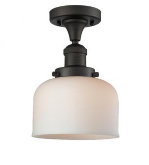 Bell - 1 Light - 8 inch - Oil Rubbed Bronze - Semi-Flush Mount (3442|517-1CH-OB-G71-LED)