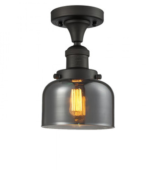 Bell - 1 Light - 8 inch - Oil Rubbed Bronze - Semi-Flush Mount (3442|517-1CH-OB-G73-LED)
