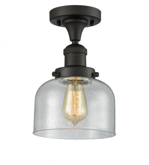 Bell - 1 Light - 8 inch - Oil Rubbed Bronze - Semi-Flush Mount (3442|517-1CH-OB-G74-LED)