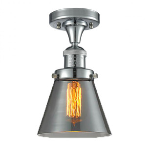 Cone - 1 Light - 7 inch - Polished Chrome - Semi-Flush Mount (3442|517-1CH-PC-G63-LED)