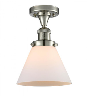 Cone - 1 Light - 8 inch - Polished Nickel - Semi-Flush Mount (3442|517-1CH-PN-G41-LED)