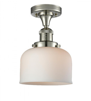 Bell - 1 Light - 8 inch - Polished Nickel - Semi-Flush Mount (3442|517-1CH-PN-G71-LED)