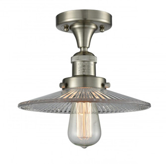 Halophane - 1 Light - 9 inch - Brushed Satin Nickel - Semi-Flush Mount (3442|517-1CH-SN-G2-LED)