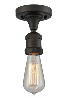 Bare Bulb 1 Light Semi-Flush Mount (3442|517NH-1C-OB)