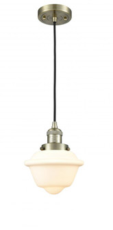 Oxford - 1 Light - 7 inch - Antique Brass - Cord hung - Mini Pendant (3442|201C-AB-G531-LED)