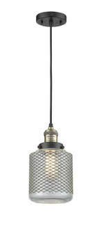 Stanton - 1 Light - 6 inch - Black Antique Brass - Cord hung - Mini Pendant (3442|201C-BAB-G262)