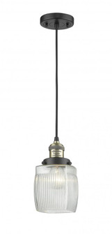 Colton - 1 Light - 6 inch - Black Antique Brass - Cord hung - Mini Pendant (3442|201C-BAB-G302)