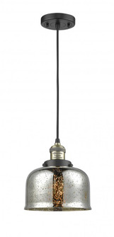 Bell - 1 Light - 8 inch - Black Antique Brass - Cord hung - Mini Pendant (3442|201C-BAB-G78)