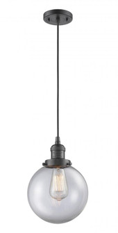 Beacon - 1 Light - 8 inch - Oil Rubbed Bronze - Cord hung - Mini Pendant (3442|201C-OB-G202-8)