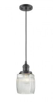 Colton - 1 Light - 6 inch - Oil Rubbed Bronze - Cord hung - Mini Pendant (3442|201C-OB-G302-LED)