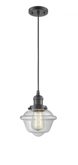 Oxford - 1 Light - 7 inch - Oil Rubbed Bronze - Cord hung - Mini Pendant (3442|201C-OB-G532-LED)