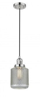 Stanton - 1 Light - 6 inch - Polished Nickel - Cord hung - Mini Pendant (3442|201C-PN-G262)