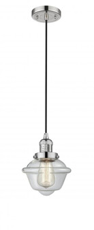 Oxford - 1 Light - 7 inch - Polished Nickel - Cord hung - Mini Pendant (3442|201C-PN-G532-LED)