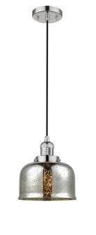 Bell - 1 Light - 8 inch - Polished Nickel - Cord hung - Mini Pendant (3442|201C-PN-G78)