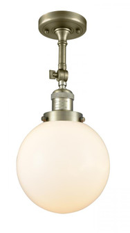 Beacon - 1 Light - 8 inch - Antique Brass - Adjustable Semi-Flush Mount (3442|201F-AB-G201-8)