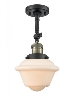 Oxford - 1 Light - 7 inch - Black Antique Brass - Adjustable Semi-Flush Mount (3442|201F-BAB-G531)