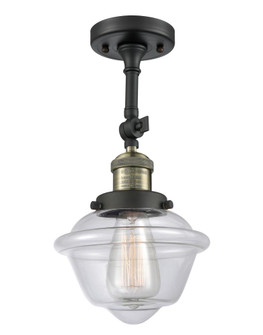 Oxford - 1 Light - 7 inch - Black Antique Brass - Adjustable Semi-Flush Mount (3442|201F-BAB-G532)