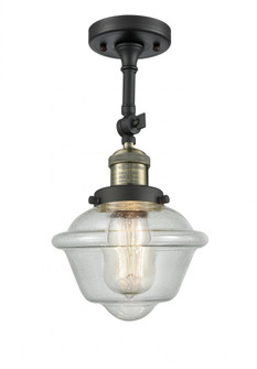 Oxford - 1 Light - 7 inch - Black Antique Brass - Adjustable Semi-Flush Mount (3442|201F-BAB-G534)