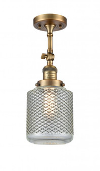 Stanton - 1 Light - 6 inch - Brushed Brass - Adjustable Semi-Flush Mount (3442|201F-BB-G262)