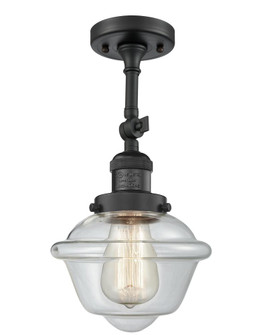 Oxford - 1 Light - 7 inch - Matte Black - Adjustable Semi-Flush Mount (3442|201F-BK-G532)