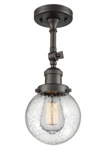 Beacon - 1 Light - 6 inch - Oil Rubbed Bronze - Adjustable Semi-Flush Mount (3442|201F-OB-G204-6-LED)
