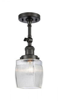 Colton - 1 Light - 6 inch - Oil Rubbed Bronze - Adjustable Semi-Flush Mount (3442|201F-OB-G302-LED)