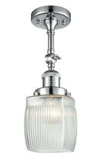 Colton - 1 Light - 6 inch - Polished Chrome - Adjustable Semi-Flush Mount (3442|201F-PC-G302-LED)