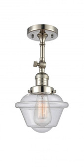 Oxford - 1 Light - 7 inch - Polished Nickel - Adjustable Semi-Flush Mount (3442|201F-PN-G534-LED)