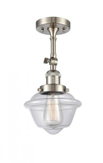 Oxford - 1 Light - 7 inch - Brushed Satin Nickel - Adjustable Semi-Flush Mount (3442|201F-SN-G532-LED)