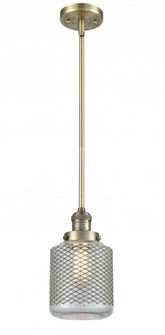 Stanton - 1 Light - 6 inch - Antique Brass - Stem Hung - Mini Pendant (3442|201S-AB-G262)