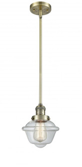 Oxford - 1 Light - 8 inch - Antique Brass - Stem Hung - Mini Pendant (3442|201S-AB-G532-LED)