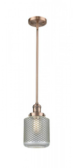 Stanton - 1 Light - 6 inch - Antique Copper - Stem Hung - Mini Pendant (3442|201S-AC-G262)