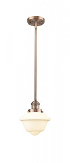 Oxford - 1 Light - 8 inch - Antique Copper - Stem Hung - Mini Pendant (3442|201S-AC-G531)