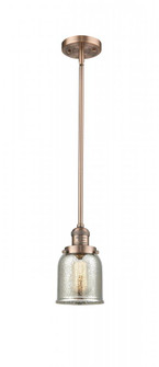 Bell - 1 Light - 5 inch - Antique Copper - Stem Hung - Mini Pendant (3442|201S-AC-G58-LED)